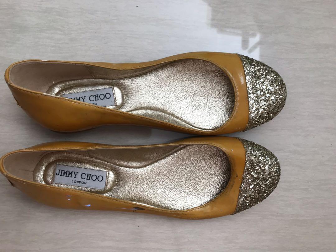 jimmy choo sparkle flats