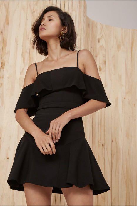 black mini halter neck dress Black Cowl Halter Neck Mini Dress | Dresses