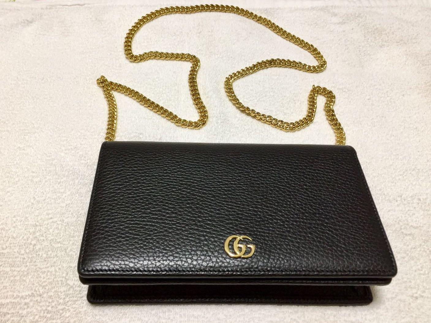 gucci purse with gold chain