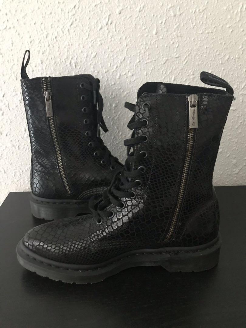 Dr martens sales hi shine snake