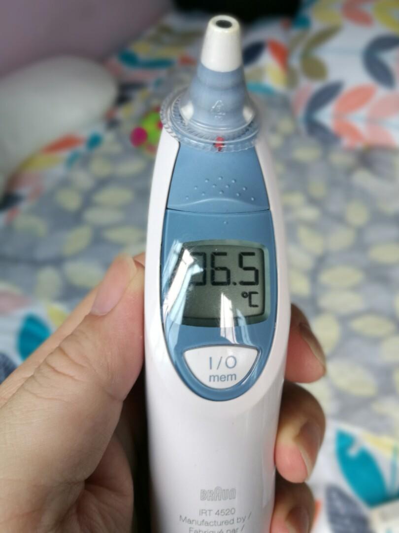 Hesje welzijn Grondig Braun Thermoscan Ear Thermometer- IRT 4520, Health & Nutrition,  Thermometers on Carousell