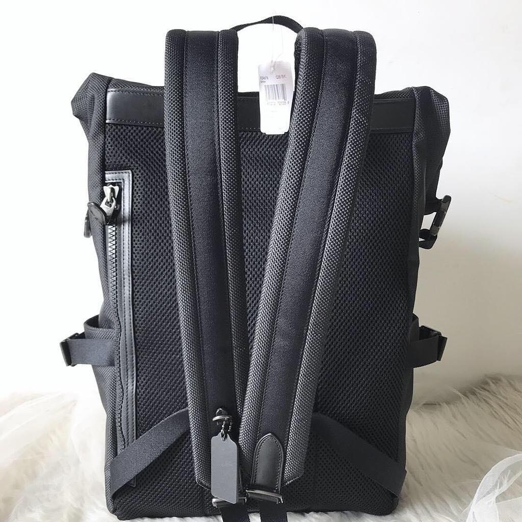 Coach F24676 roll top backpack size 44cm x 30cm