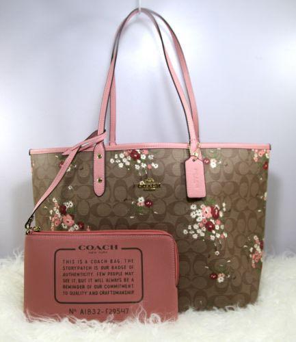 floral coach tote
