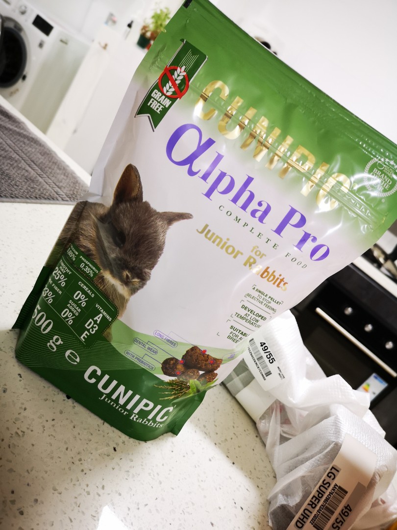 Cunipic alpha pro complete food for junior rabbit, Pet Supplies, Pet