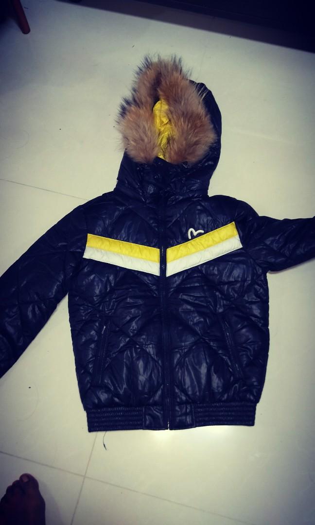 Evisu jacket (Category: Coats, Jackets and Outerwear) located in Singapore. Submitted by krekkok (Listing ID 198598607, Image 2). Description: Still good condition.