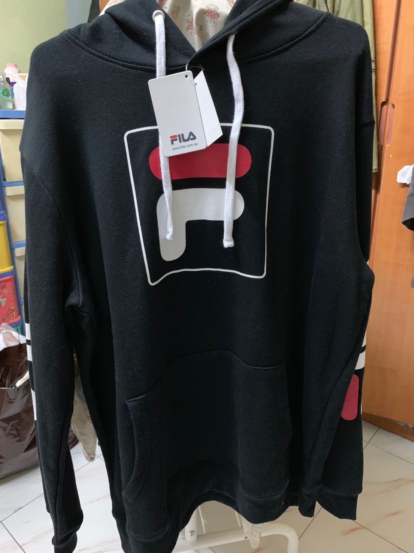 fila hoodie black