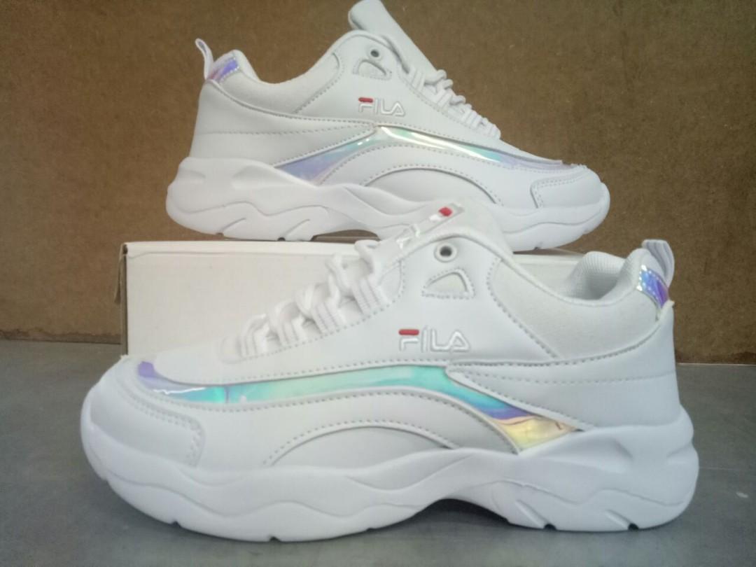 rainbow fila sneakers
