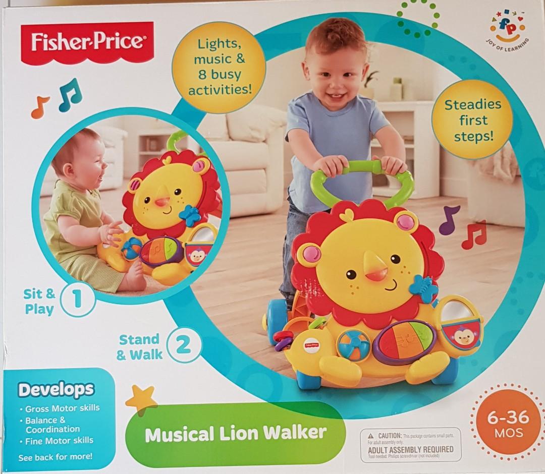 fisher price musical lion walker