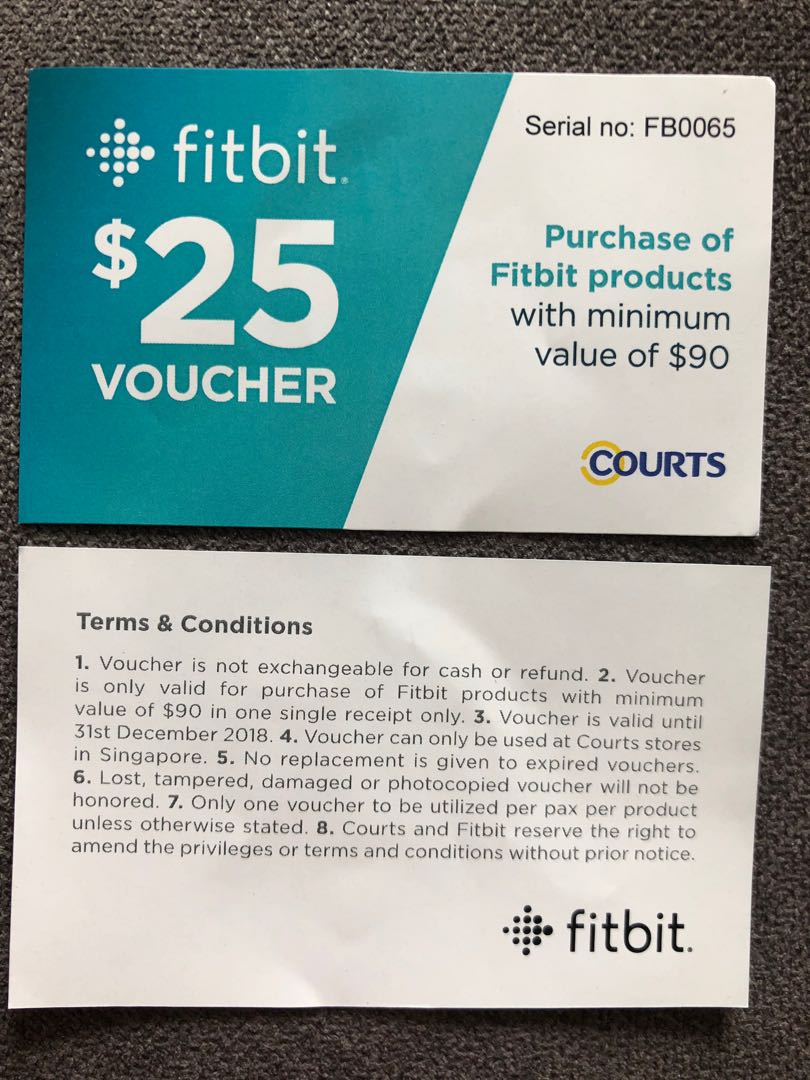 Fitbit $25 Voucher, Entertainment, Gift 
