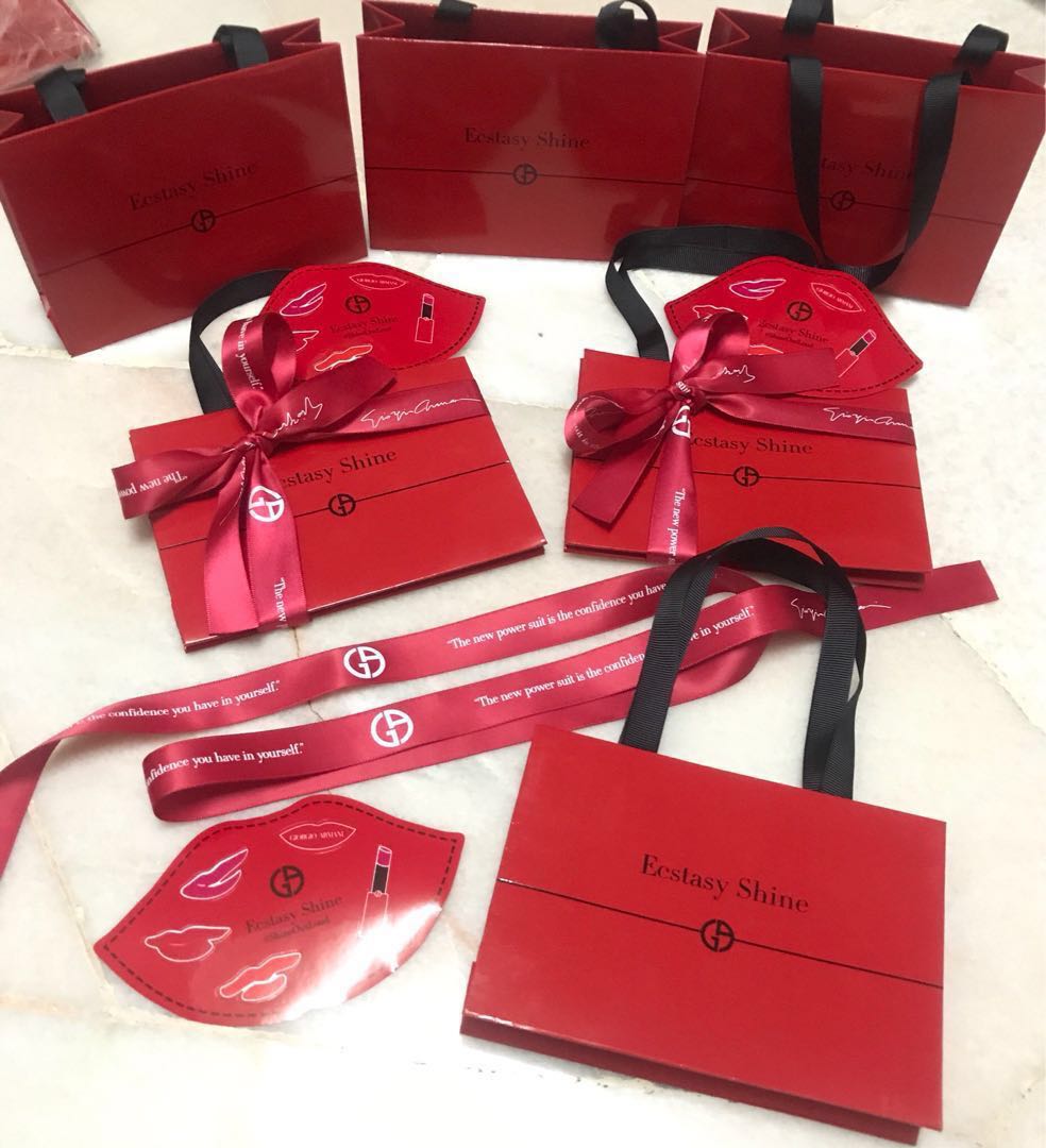 Giorgio Armani paper bags, Luxury, Accessories on Carousell