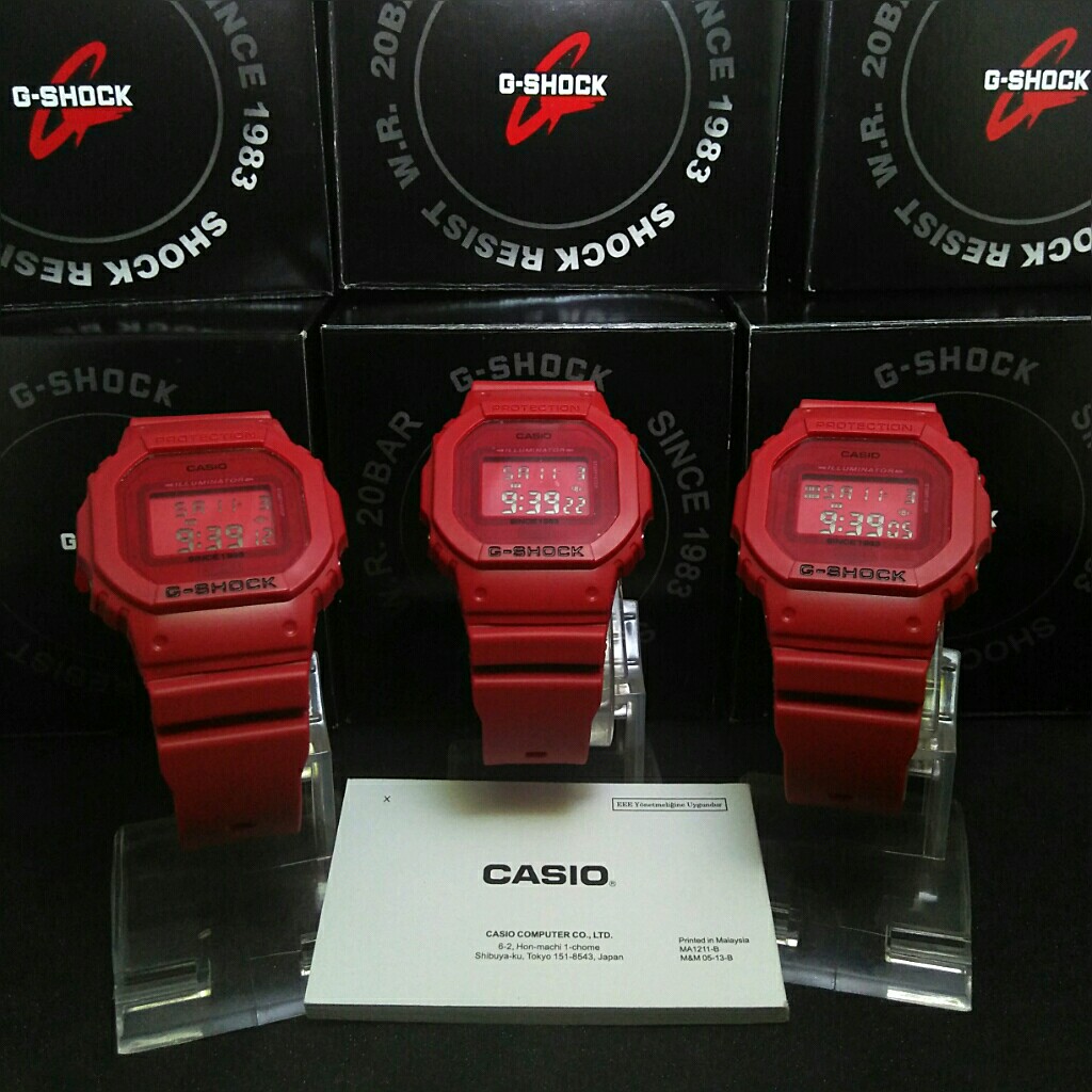 G SHOCK DW5600 REDOUT