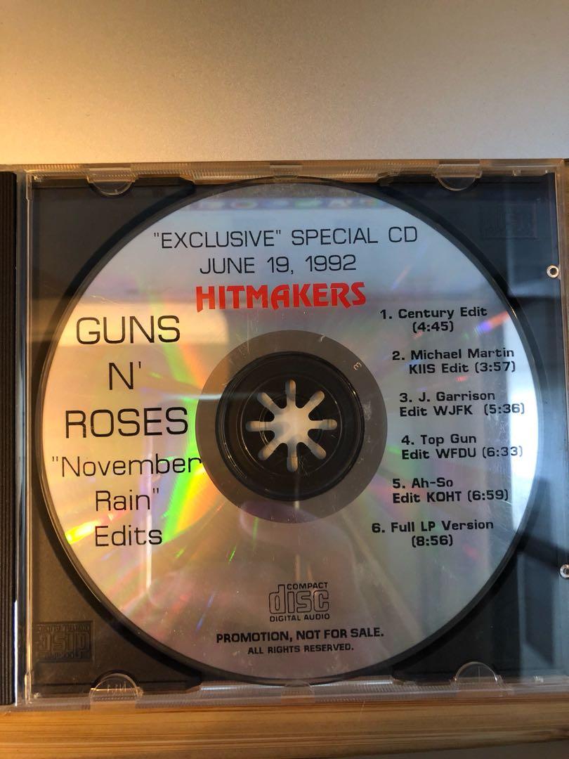 Guns N Roses November Rain Edits Promo Cd Music Media Cds Dvds Other Media On Carousell