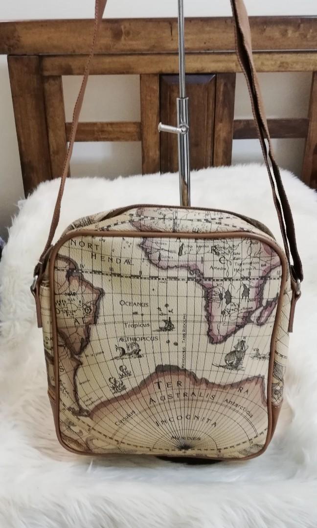 Preloved Guy Laroche Map handbag