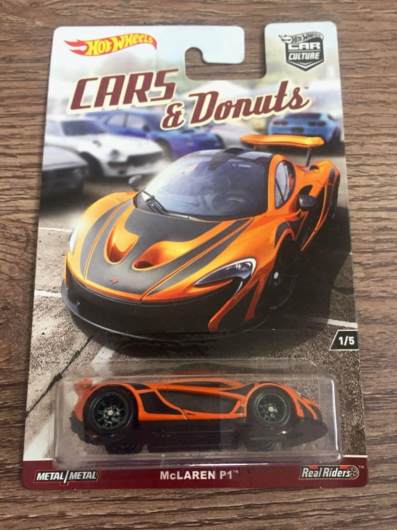 Hot Wheels Cars Donut McLaren P1 Hobbies Toys Toys Games
