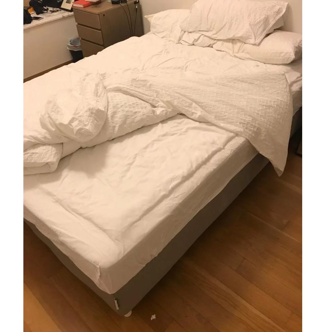 ikea espevar slatted mattress base furniture home living furniture bed frames mattresses on carousell