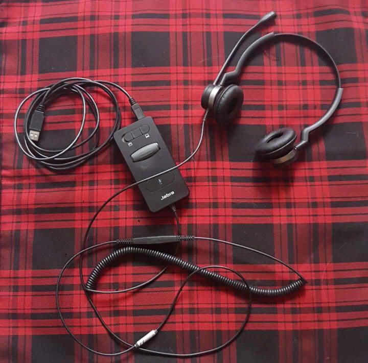 Jabra headset with amplifier, Audio, Soundbars, Speakers & Amplifiers