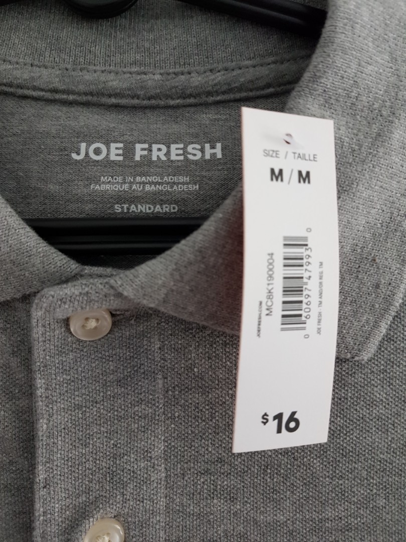 Joe Fresh Men Grey Polo T Shirt 