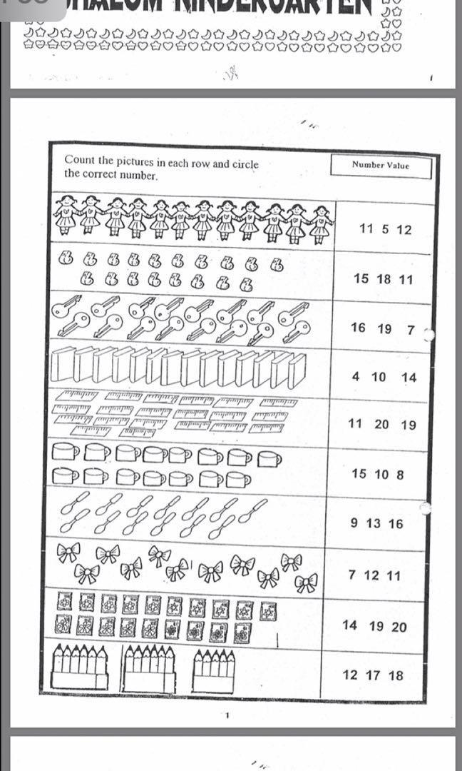 K2 Kindergarten 2 Worksheets, Hobbies & Toys, Books ...