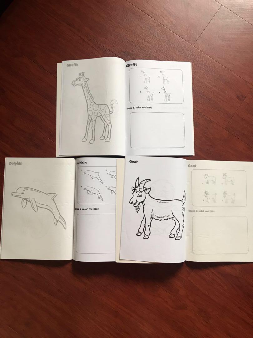 Kids Toddler Children Activity Learn To Draw Book Set Books