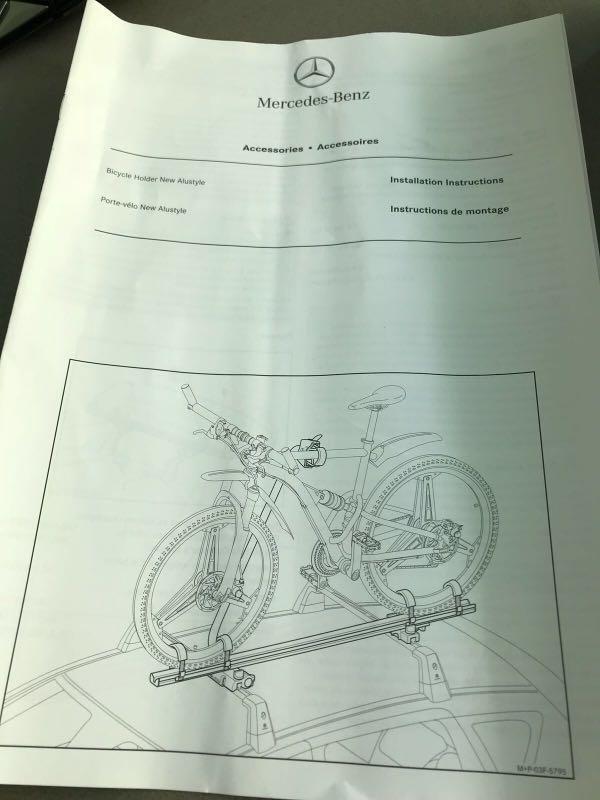 Mercedes Gle Glc Gla S E C B A Ml 2 Bicycle Roof Rack Car Accessories Accessories On Carousell
