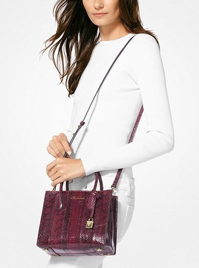 mercer snakeskin crossbody