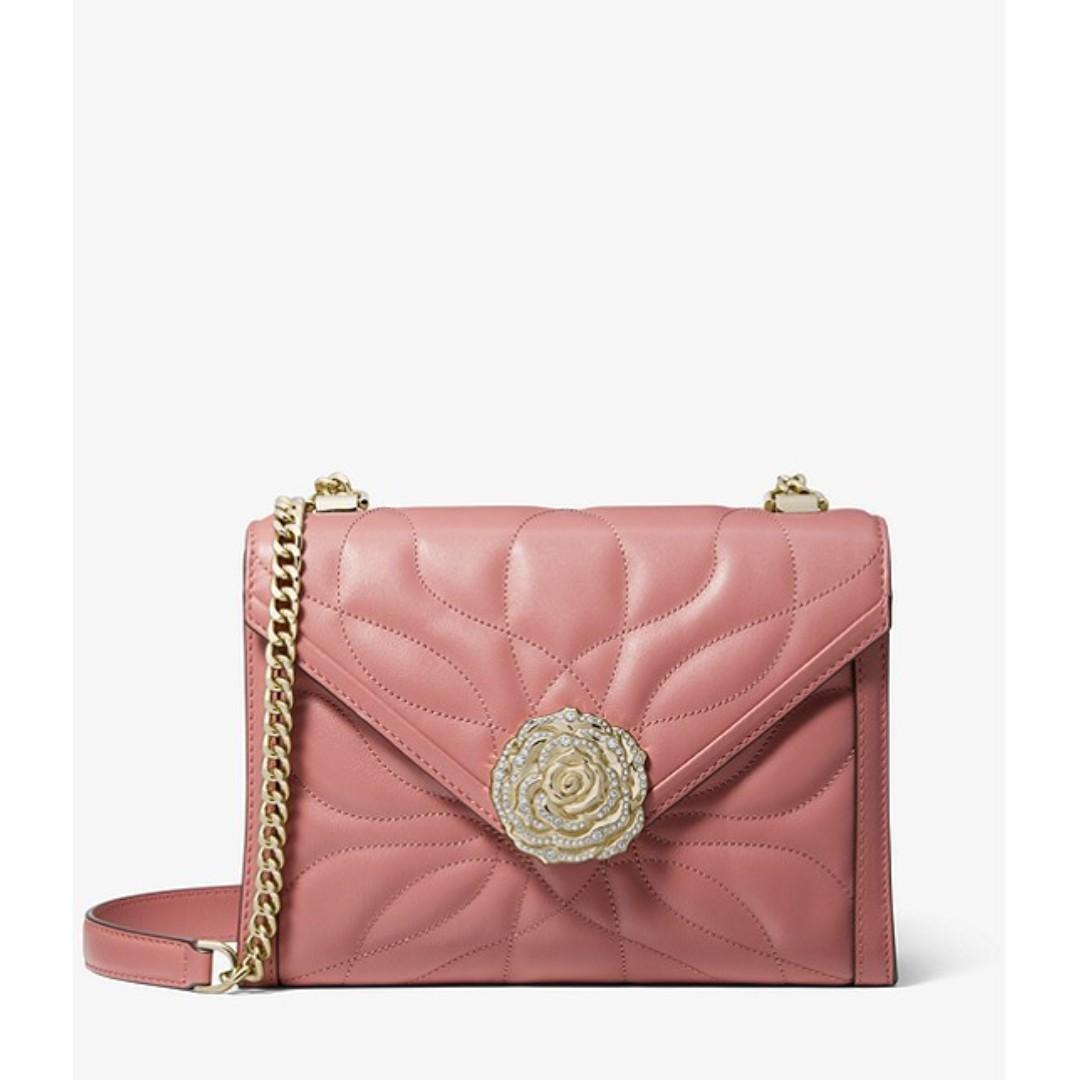 Michael michael kors whitney large petal quilted leather convertible shoulder bag Clearance