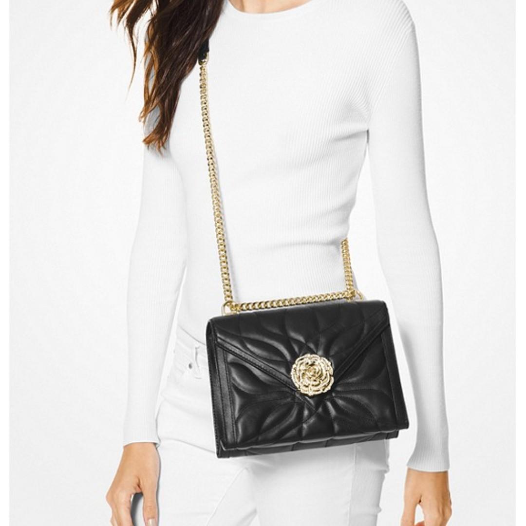 whitney small petal quilted leather convertible shoulder bag