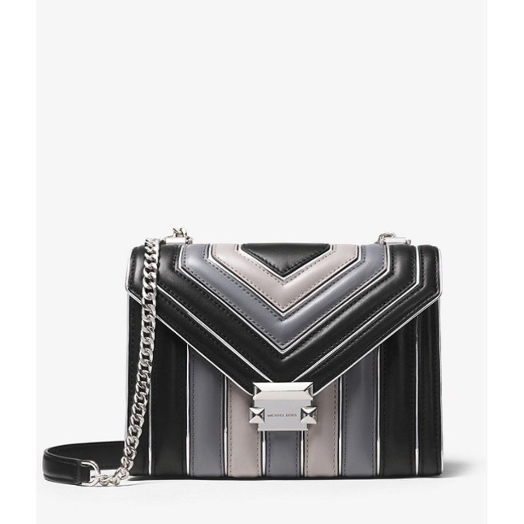 tri color michael kors purse