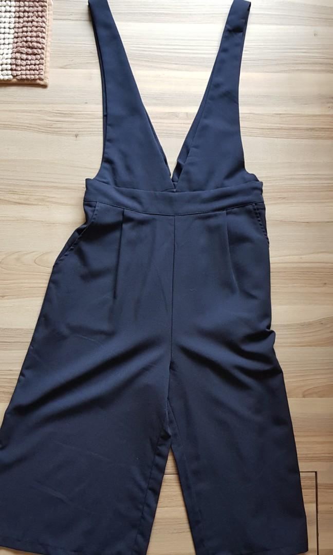 navy blue pinafore
