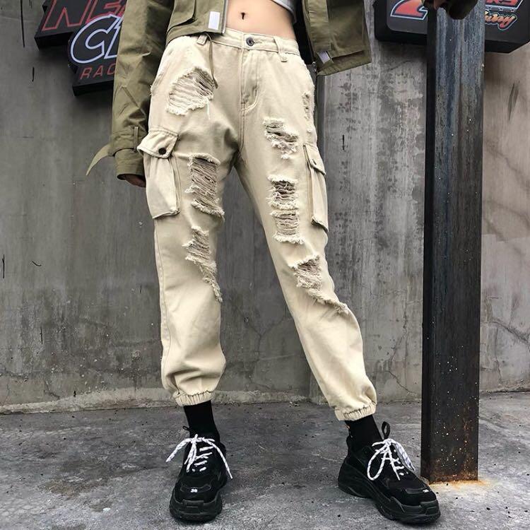 ripped cargo pants