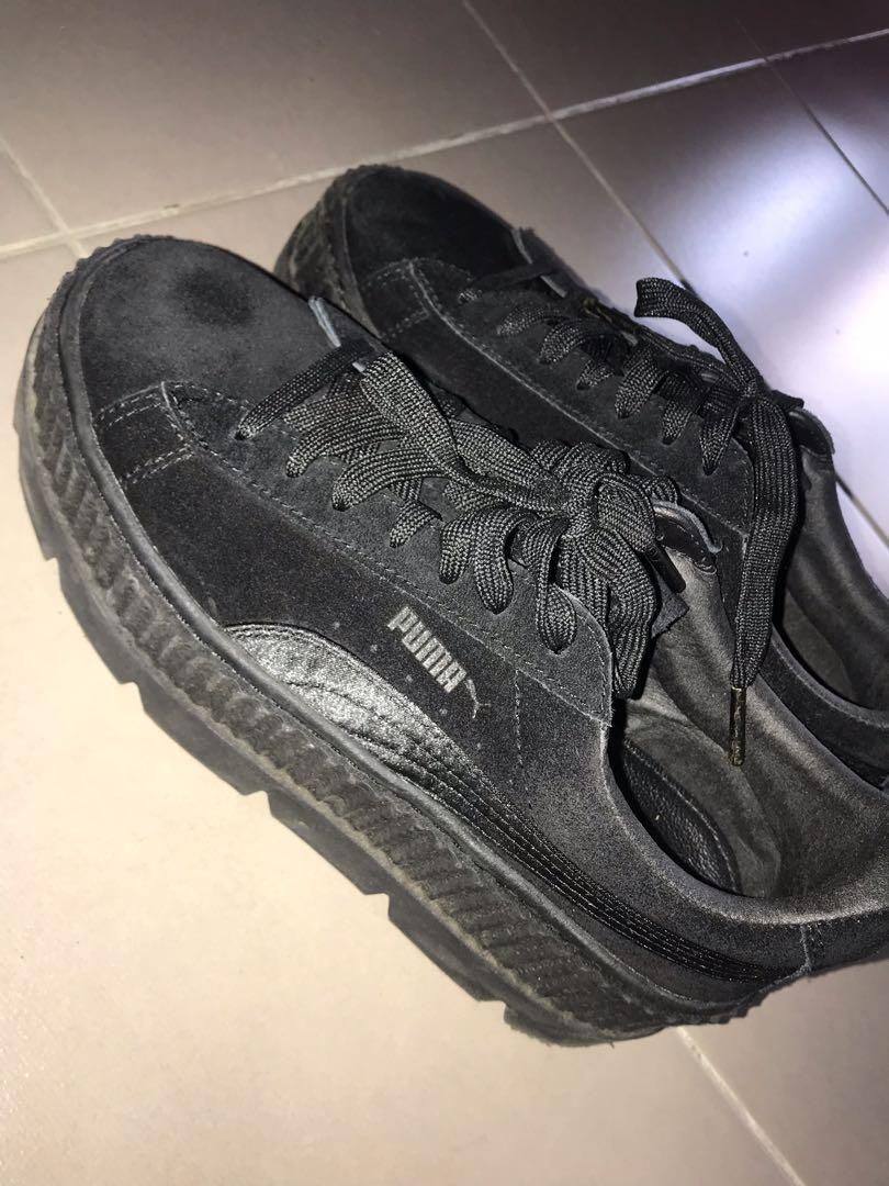 Puma X Fenty Cleated Creeper Black Women S Fashion Shoes On Carousell