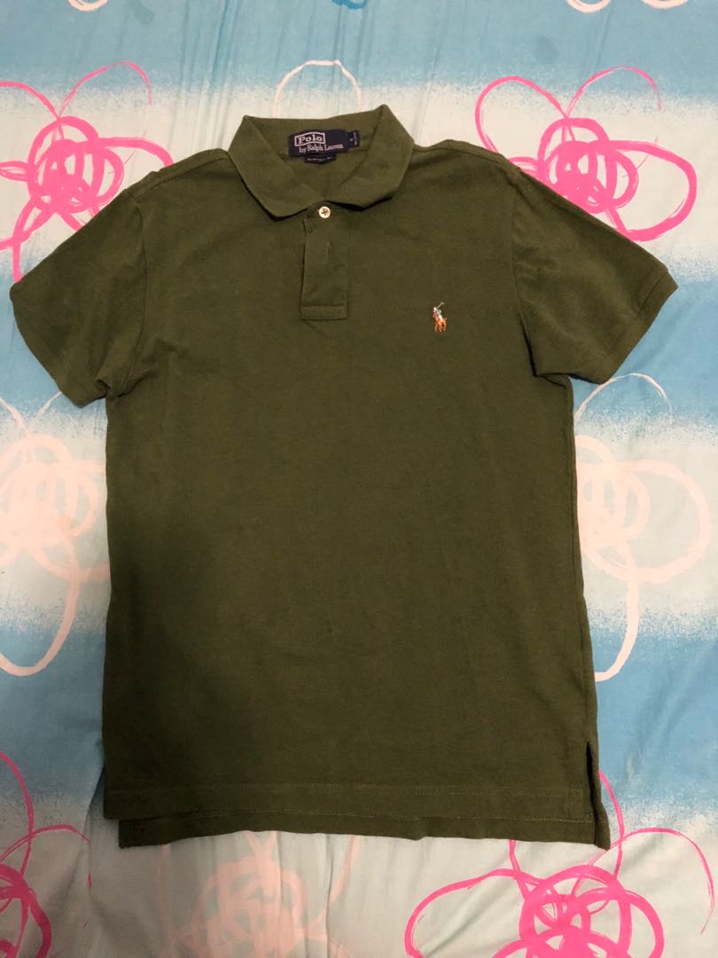 army green ralph lauren shirt