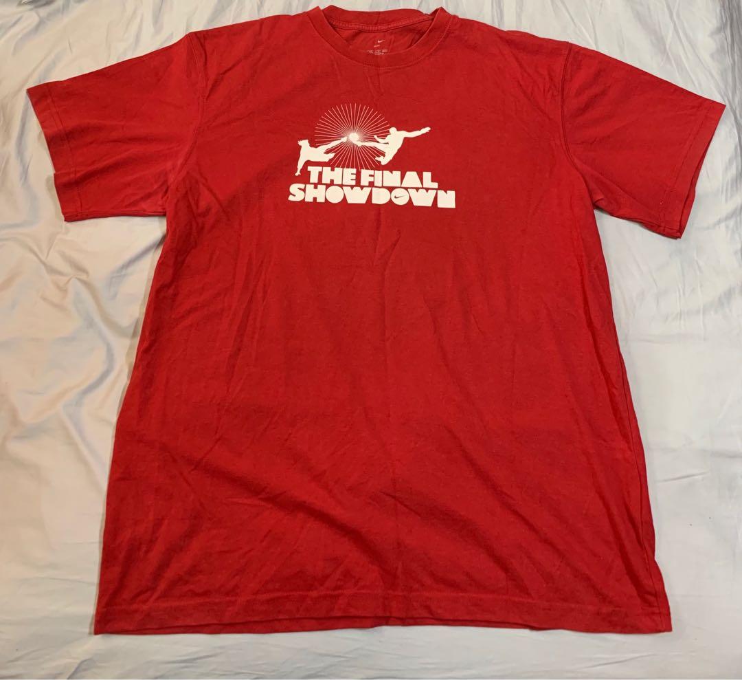 red nike shirt