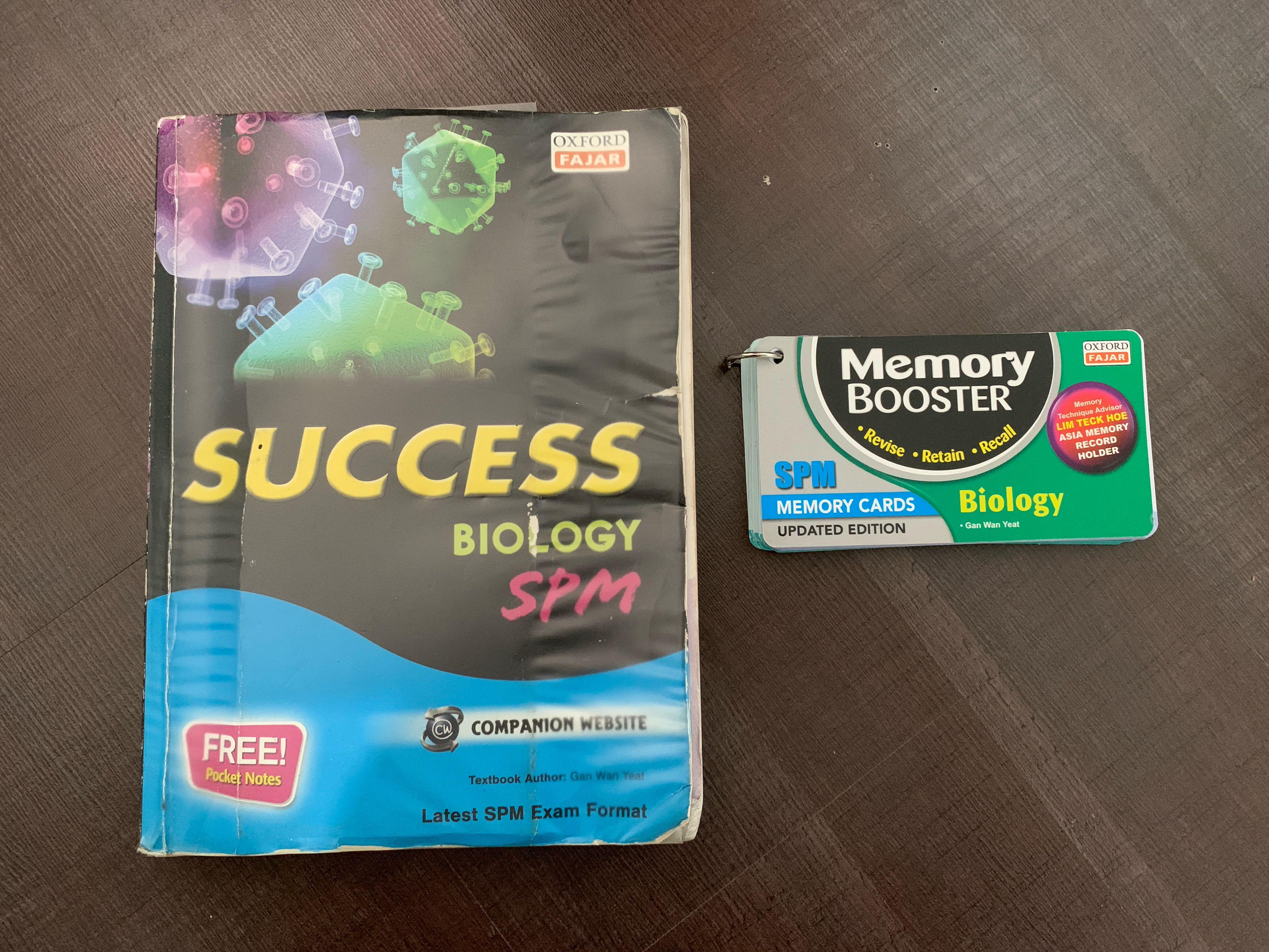 Spm Biology Success Memory Booster Flashcards Textbooks On Carousell