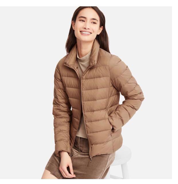 brown down jacket women's