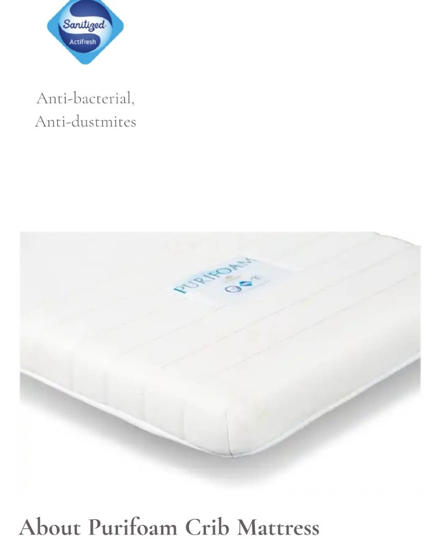 uratex purifoam crib mattress