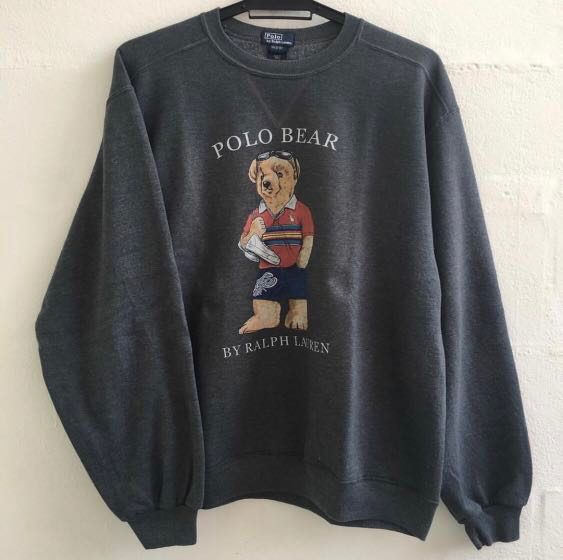 polo bear sweater vintage