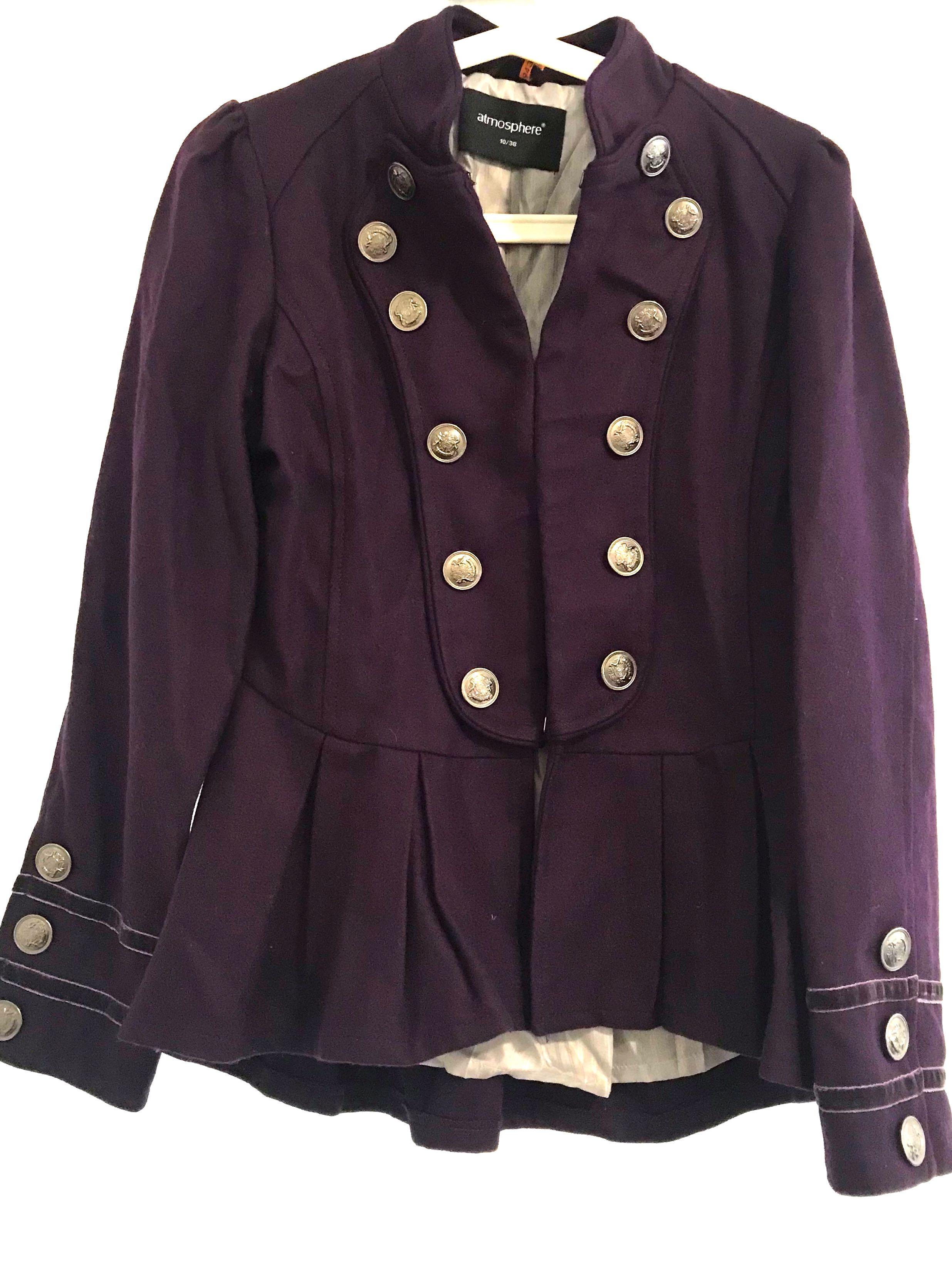 Purple discount military jacket