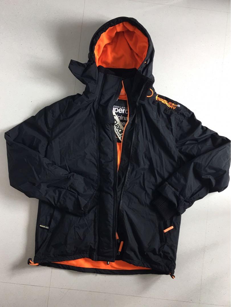 superdry black orange jacket