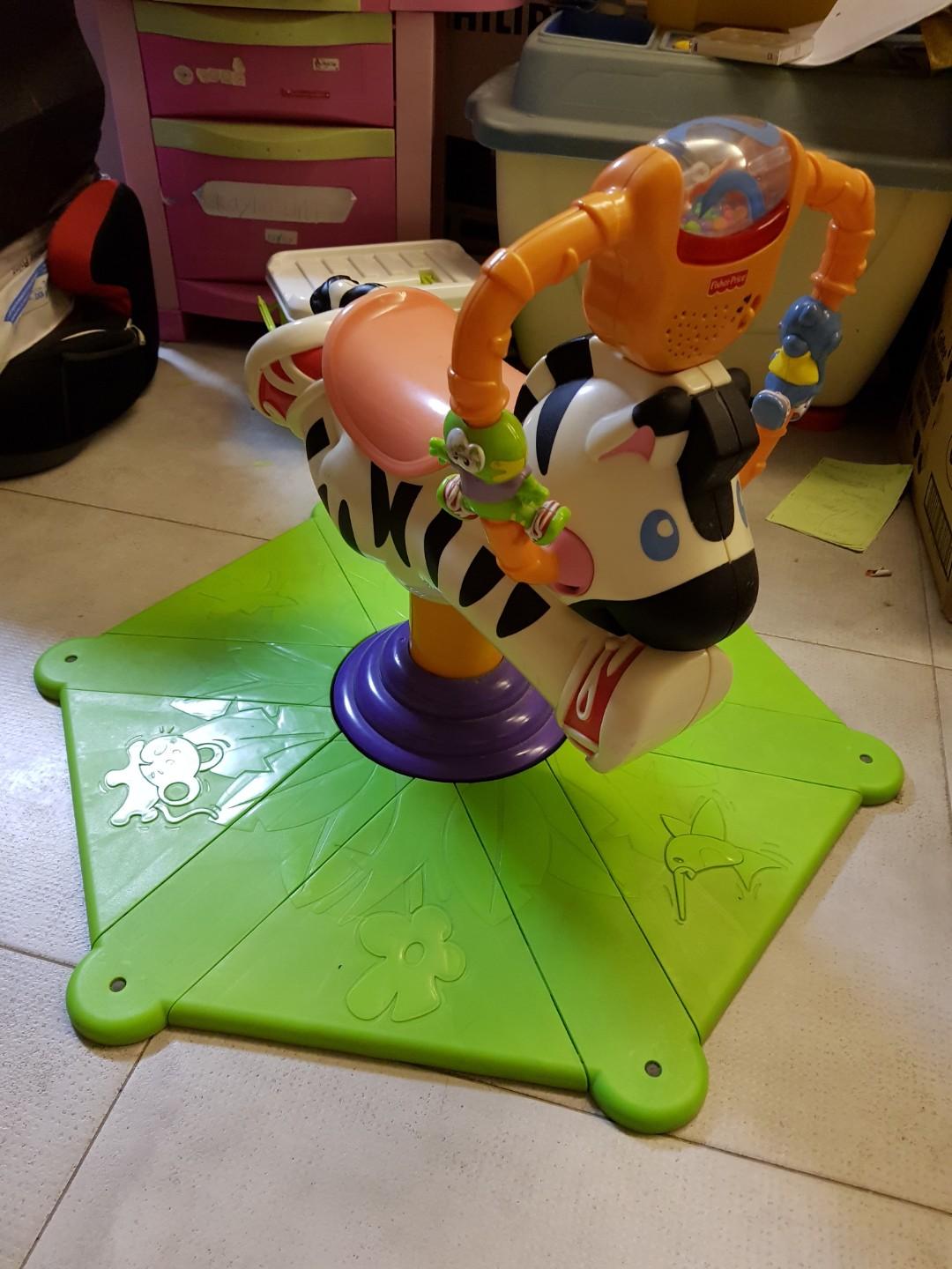 Fisher price bounce and sales spin zebra discontinued