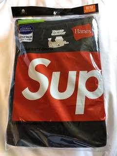 SUPREME x HANES Tagless T-shirt [Black] - Brand New Size M/M
