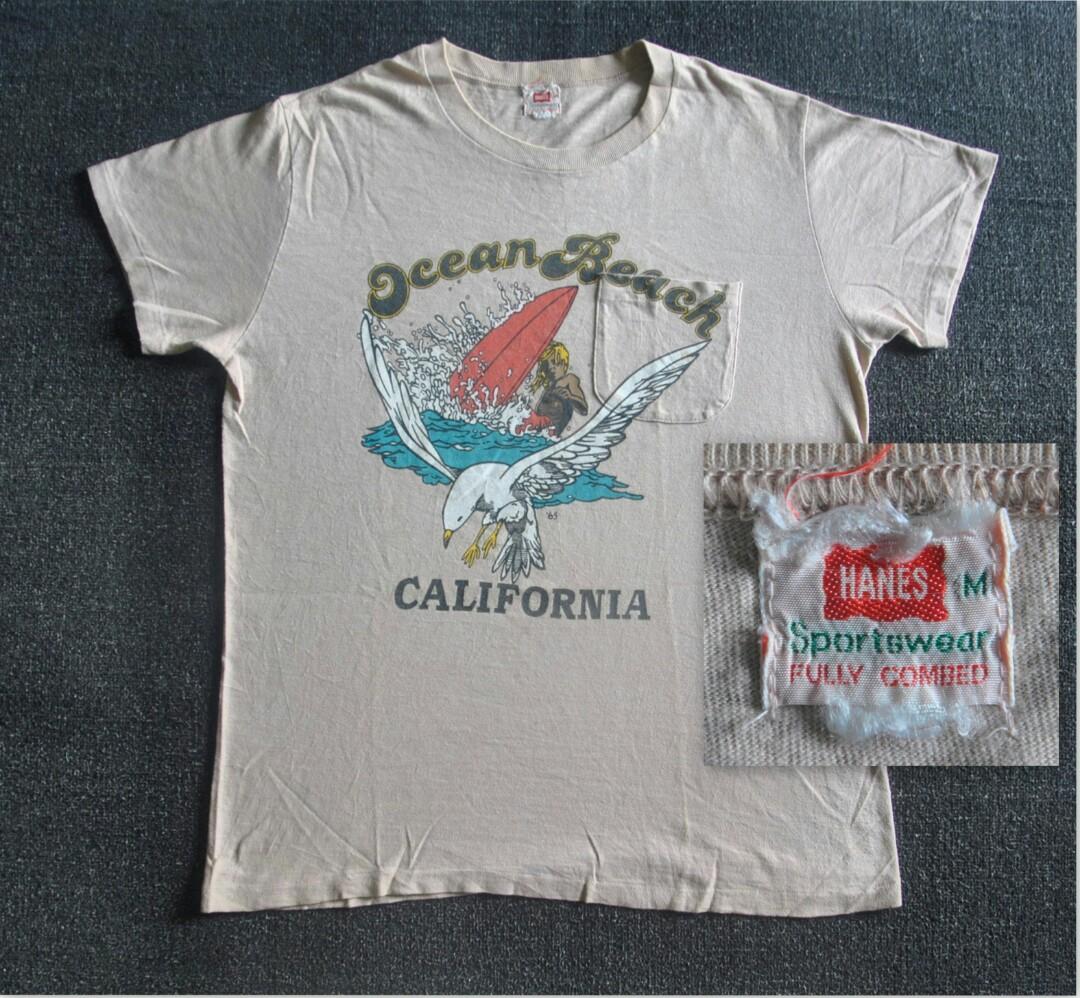 50s Hanes combed cotton california hawaii vintage t shirt Men s