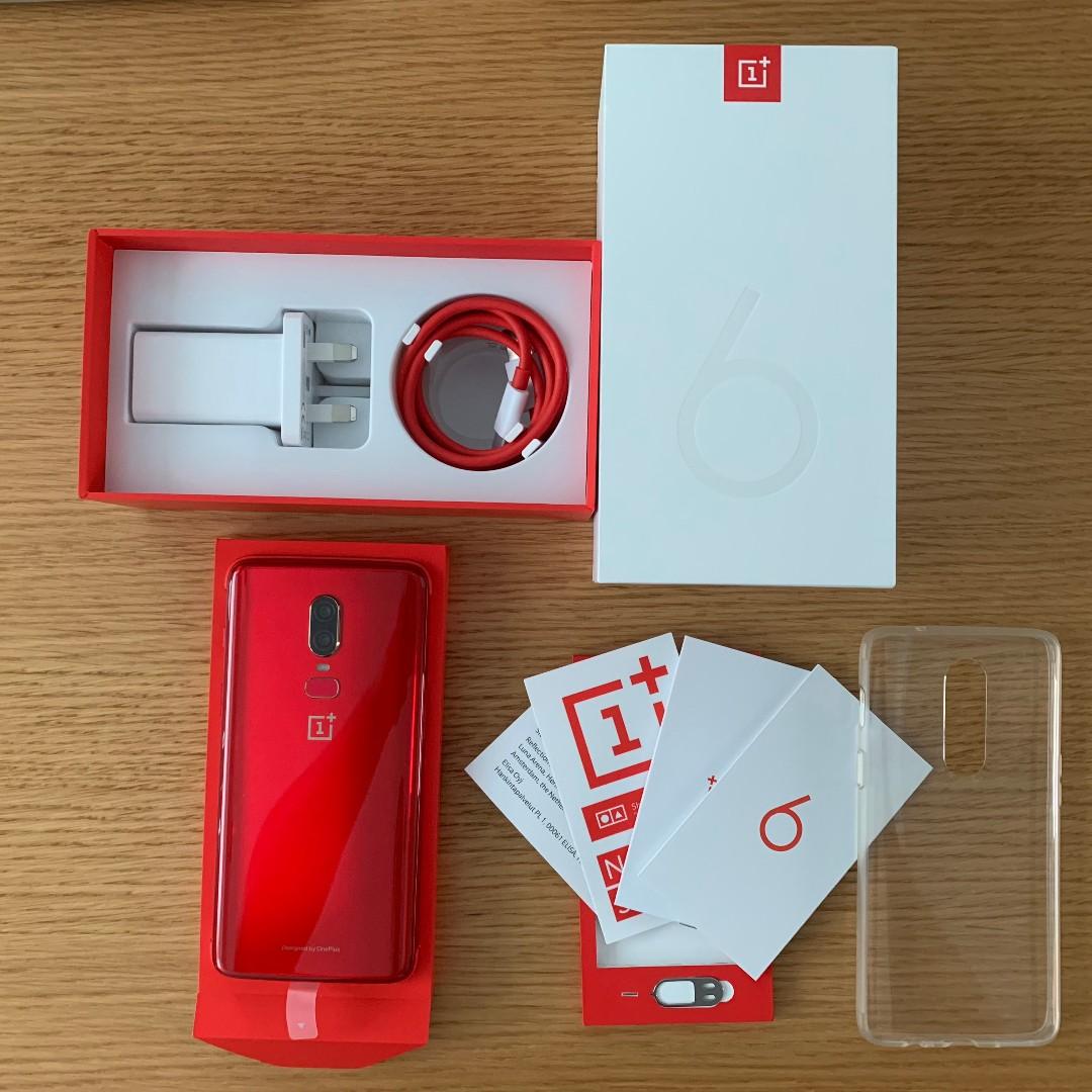99 New Oneplus 6 Red 8gb 128gb 電子產品 手提電話 Carousell