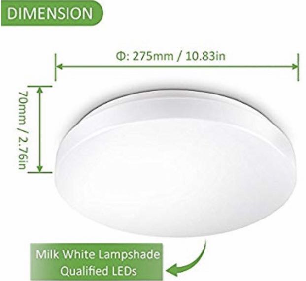 1423 Ustellar 11inch 12w Waterproof Led Ceiling Lights 100w Share This Listing