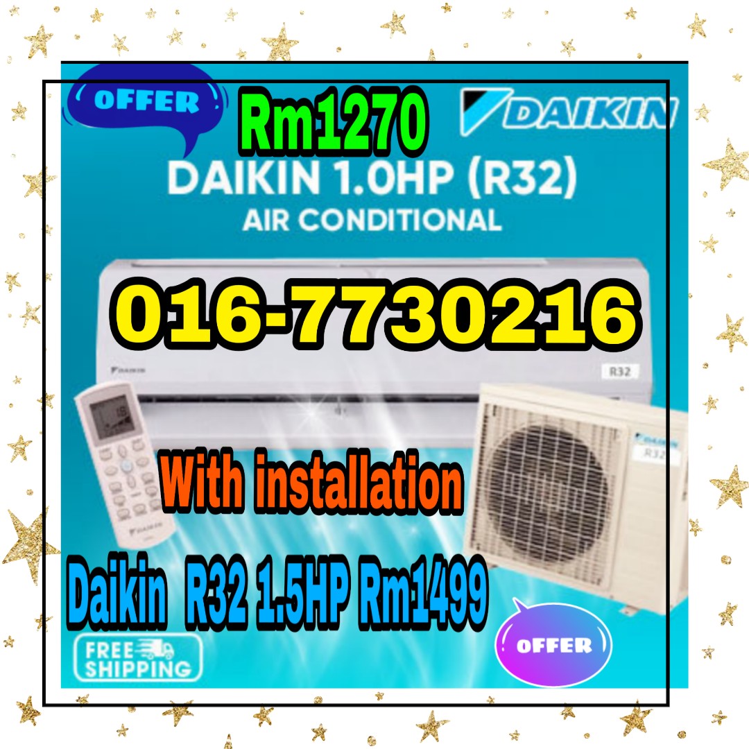 Air conditioner Daikin 1.5hp Innovaire R32 non inverter Rm1499 with