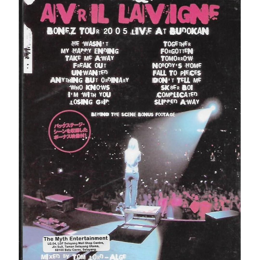 AVRIL LAVIGNE Bonez Tour 2005 Live At Budokan DVD, Hobbies & Toys, Music & Media, CDs & DVDs on