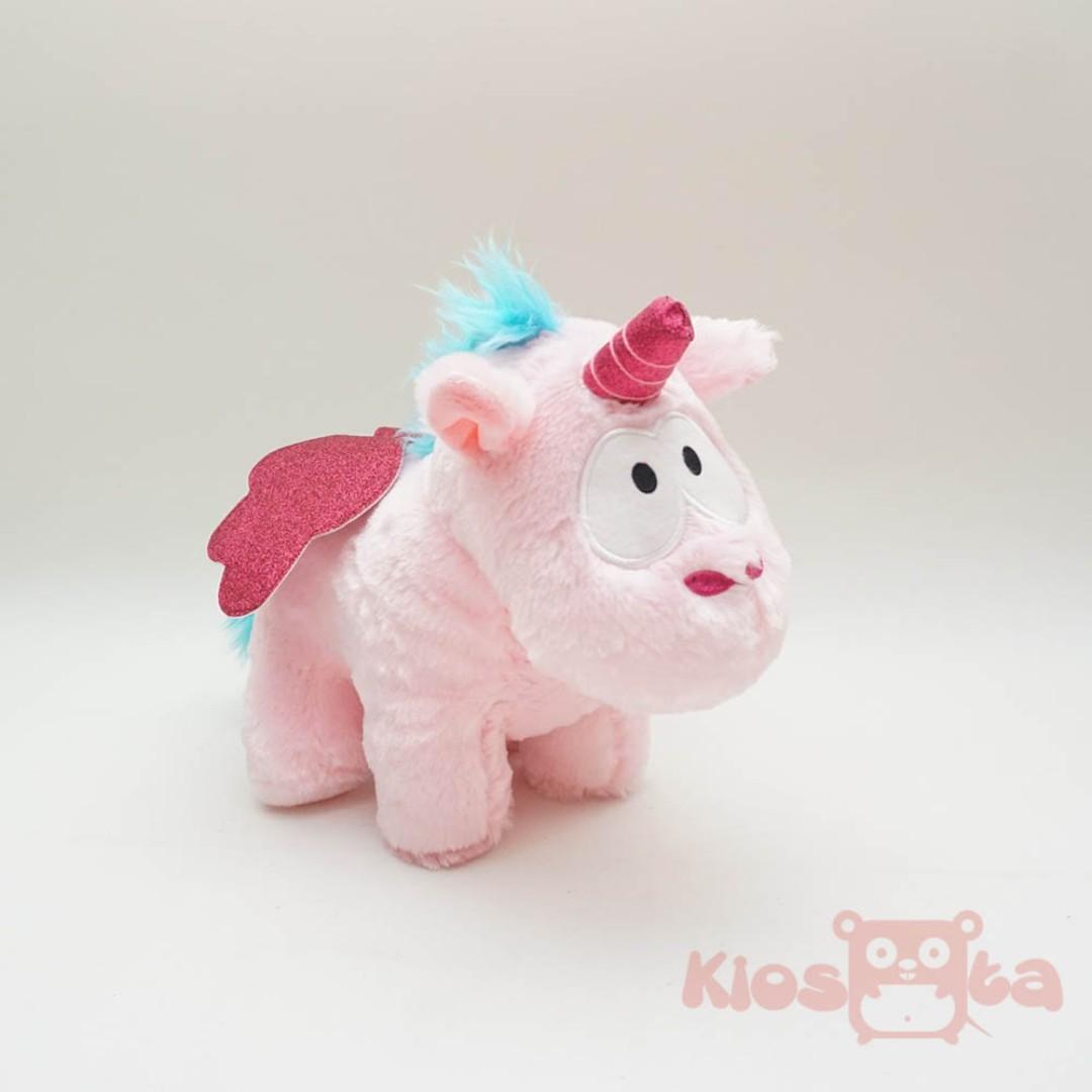 Boneka Fluffy Unicorn Pink Toys Collectibles Toys On Carousell