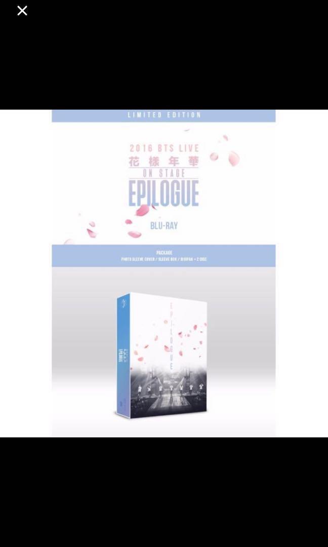 Bts 2016 Bts Live Hyyh On Stage Epilogue Concert Blu Ray Limited