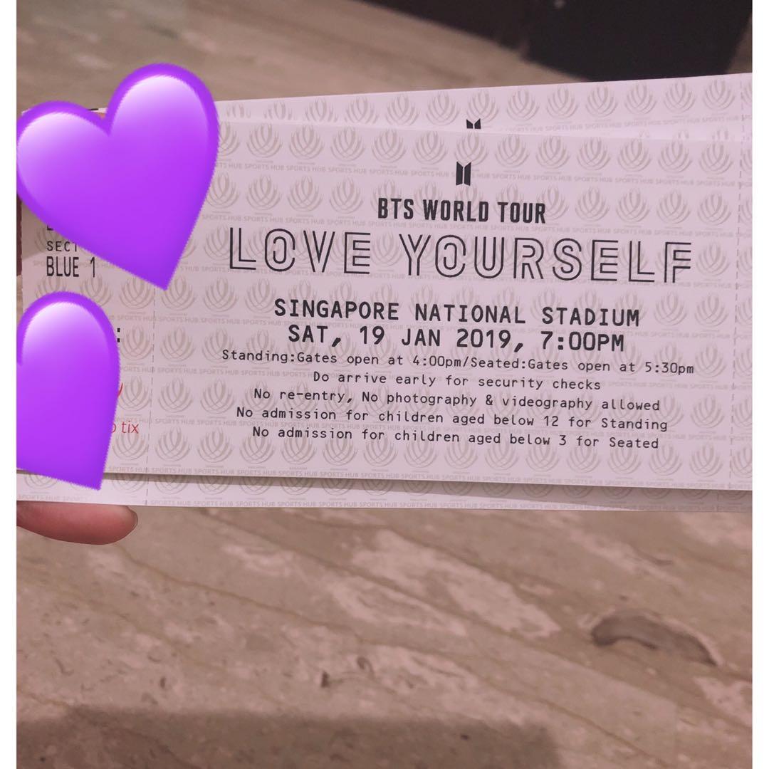Bts Love Yourself Ticket Entertainment Events Concerts On