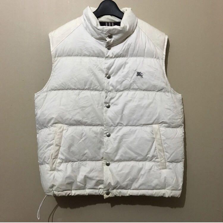 burberry vest mens white